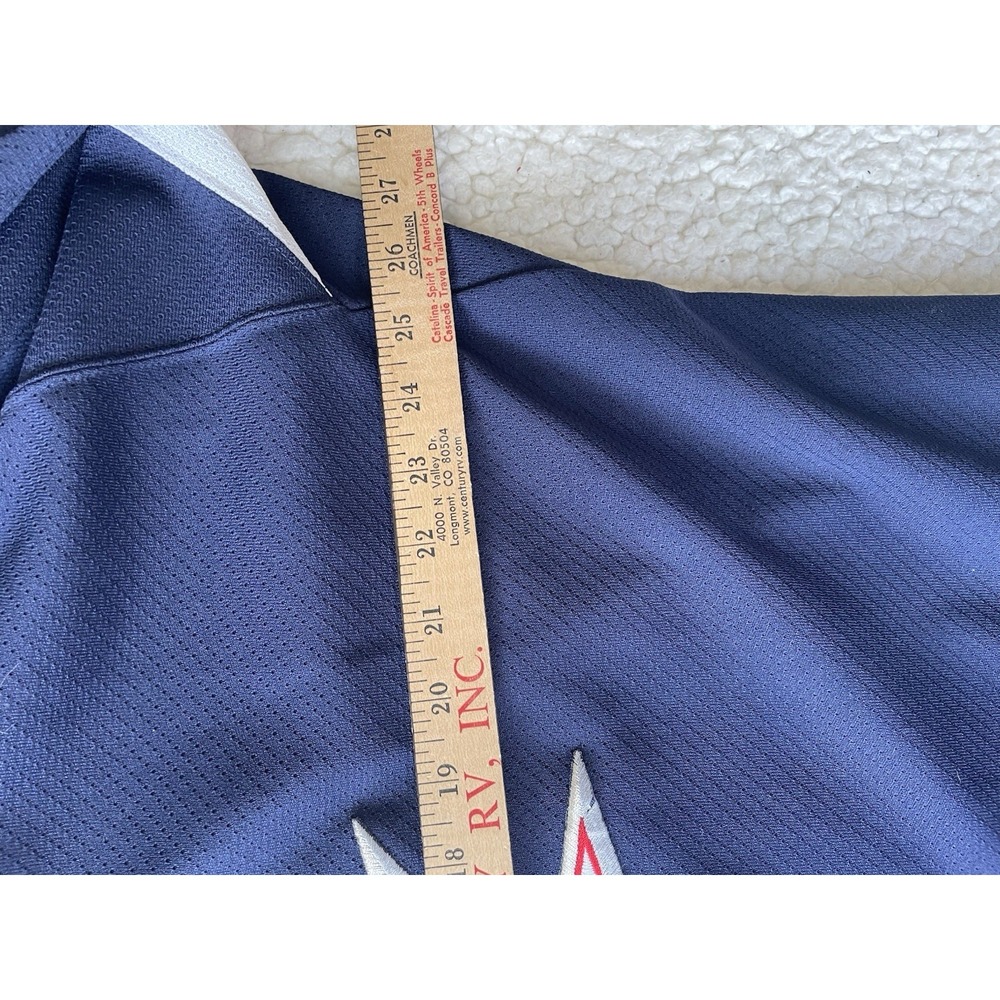 Vintage 90s CCM NHL New York Rangers Navy Blue Lady Liberty Jersey Mens XL - Picture 4 of 9